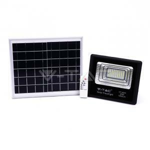 Kit pannello solare e proiettore led 16w luce naturale 4000k in alluminio colore nero vt-40w 8574