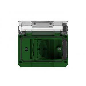 Wide ip55  per scatola 3 moduli con schuko bivalente colore verde 4b.w.04.015