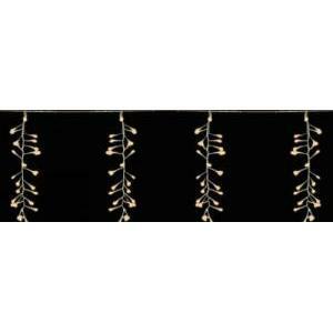 Giocoplast tenda 7 grappoli effetto nevicata 168 led bianco caldo 145 19196 14519196