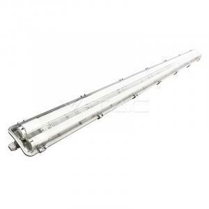 Plafoniera led 2x22w impermeabile luce fredda 6400k in abs   pc colore bianco vt-15022