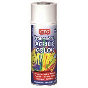 Spray 400 ml di smalto acrilico professionale a rapida essiccazione colore bianco elettro sc9010