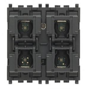 Comando knx  01581- 4 pulsanti e attuatore- 2 moduli