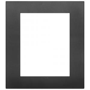Placca  arkè 8 moduli (4+4) - in tecnopolimero colore nero 19668.71