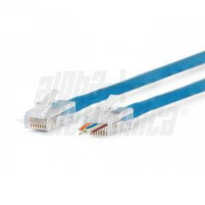 Connettore plug rj45 tecnologia passante categoria 5e 94-914/5b