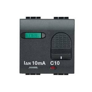 Living international interruttore magnetotermico differenziale salvavita 10a l4305/10