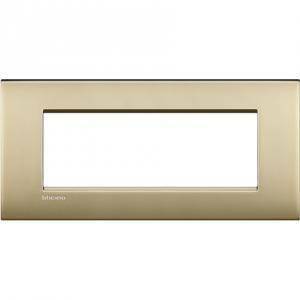 Livinglight air placca 7 moduli colore oro satinato lnc4807of