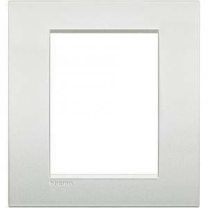 Livinglight air placca 3+3 moduli colore  bianco perla lnc4826pr