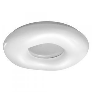 Plafoniera smart+ wifi orbis ceiling cromo 50cm bianco lum486485wf