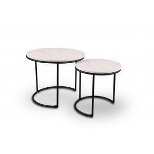 Set 2 tavoli paula  1250102-rotondo-nero