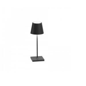 Lampada poldina mini pro  ld0320n3- da tavolo-ricaricabile-grigio scuro