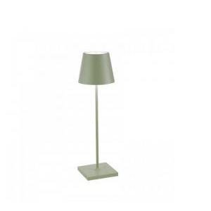 Lampada poldina pro  ld0340g3-da tavolo-ricaricabile-verde salvia