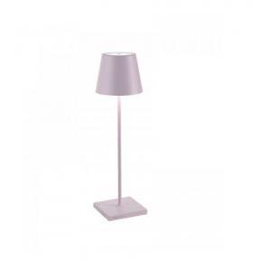 Lampada poldina pro  ld0340p3- da tavolo-ricaricabile-rosa