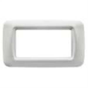 Placca 4 posti colore bianco nuvola top system gw22504