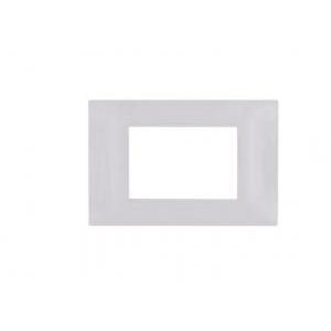 Placca tecnopolimero gem compatibile vimar plana 14653.01 3 moduli bianco - 6003-01