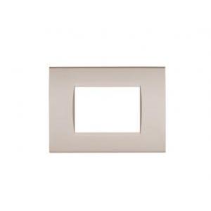Placca tecnopolimero art compatibile bticino livinglight 3moduli sabbia - 8003- 12