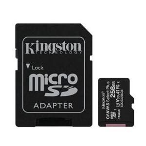 Scheda micro sd kingston canvas select plus 256gb con adattatore sd-sdcs2256gb