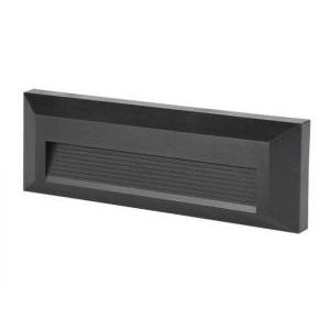 Segnapasso led  rettangolare 3w 3000k nero vt-1162-b-n -1329 - 211329