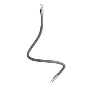 Kit tubo flessibile creative-cables rivestito in tessuto rm75 colore titanio satinato - kflex60tisrm75