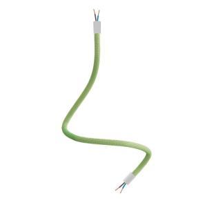 Kit tubo flessibile creative-cables rivestito in tessuto colore verde prato - kflex60vborm77