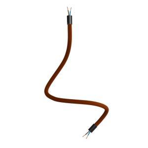 Kit tubo flessibile creative-cables rivestito in tessuto colore marrone - kflex60vnrm13
