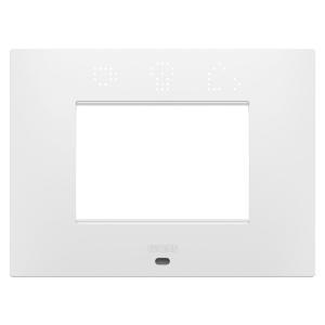 Placca ego smart  gw16003spw - 3 posti bianco satinato