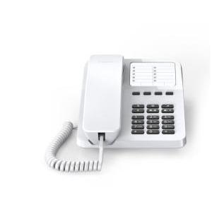 Telefono a filo gigaset da tavolo con 4 tasti di chiamata rapida bianco - desk400white