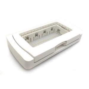 Placca idrobox gem compatibile vimar plana 14943.01 ip55 3 moduli bianco - s6003b