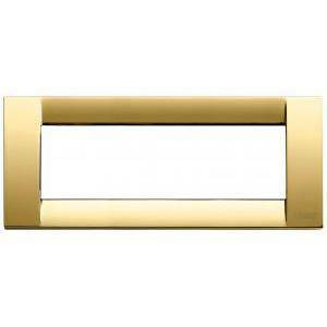 Idea placca classica 6 moduli colore oro lucido 16736.32