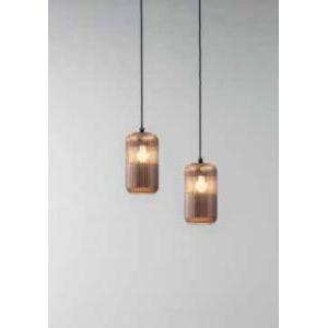 Vetro g.e.a.luce con decorazione a coste ambra trasparente diametro 15cm -raika v/g a