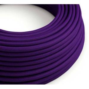 Kit Cavo Tessile Blu 2 Metri - Include Interruttore E Spina, Per Progetti Elettrici Moderni