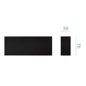 Struttura in alluminio logica klik klak 1 metro con testate nero -  41109