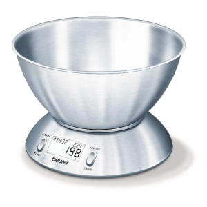 Bilancia da cucina  digitale in acciaio inox con display lcd e funzione tara - ks54