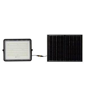 Kit pannello solare con proiettore  1800 lumen 4000k 3metri di cavo batteria sostituibile vt-180w - 7828