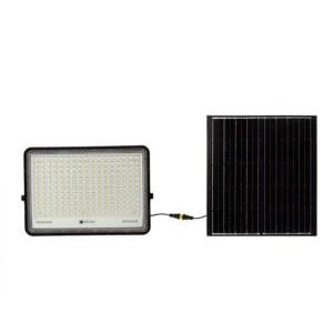 Kit pannello solare con proiettore   2600 lumen 4000k 3metri di cavo batteria sostituibile vt-240w - 7830