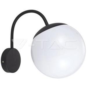 Lampada da parete  da esterno ip44 e27 palla in basso nero opaco vt-1223 -  11823