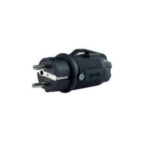 Spina mobile rosi in gomma 2p+t 16a ip54 nero -  80410
