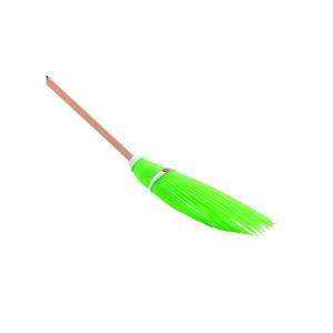 Scopa polipropilene fraschetti a fili verde con manico - 081060