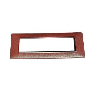 Placca 7 moduli marrone micalizzato  plana 14657.23