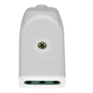 Presa mobile  2p+t 10a p11 assiale bianco - 00221.b