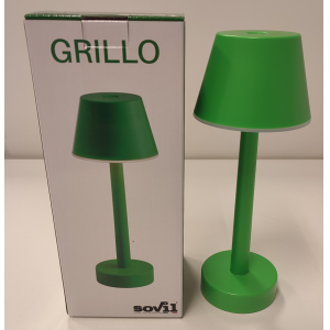 Lampada da tavolo led ricaricabile  grillo 3w 3000k verde - 97901/04