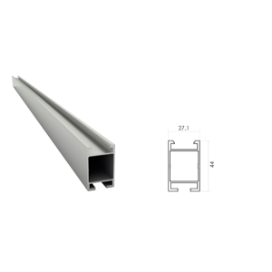 Profilo in alluminio  di supporto 2600mm -  prt2334-260