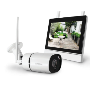 Kit dvr senza fili  monitor+camera wireless 4 canali portata max 15m bianco - 123412