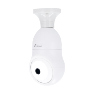 Telecamera a lampadina wifi smart  attacco e27 5w 2304x1296p bianco - nvs-ipc-bulb1