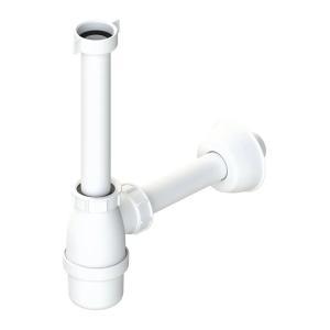 Sifone a bottiglia idro-bric diametro 1-1/4 pollici x32mm bianco - sacsif0196bi