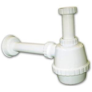 Sifone senza piletta idro-bric diametro 1-1/2 pollici x40mm bianco - sfusif0074si