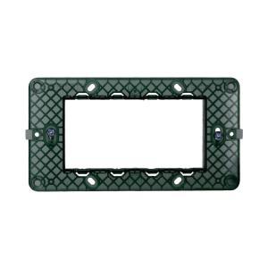 Supporto  compatibile vimar plana 4 moduli verde - ev0204