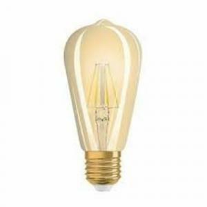 Osram lampadina a pera vintage  led edison 7,5w a filamento attacco e27 luce calda 2700k l1906dst6450824