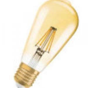 Osram lampadina a pera vintage led  4w a filamento attacco e27 luce calda 2500k  l1906st6435824