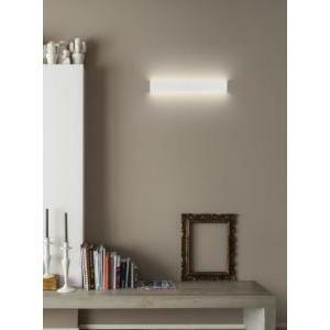 Linea light box_w2 lampada led bidirezionale da parete 28w luce calda 3000k in pmma colore opalino 8257
