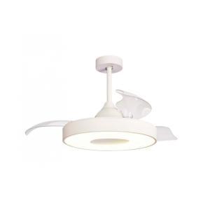 Plafoniera led con ventola  niseko fan s 25+45w 2700-5000k bianco - 9012